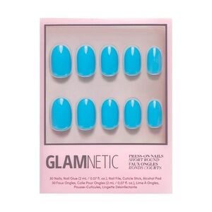 2 for $24 - Glamnetic Press On Nails - Azure Blue